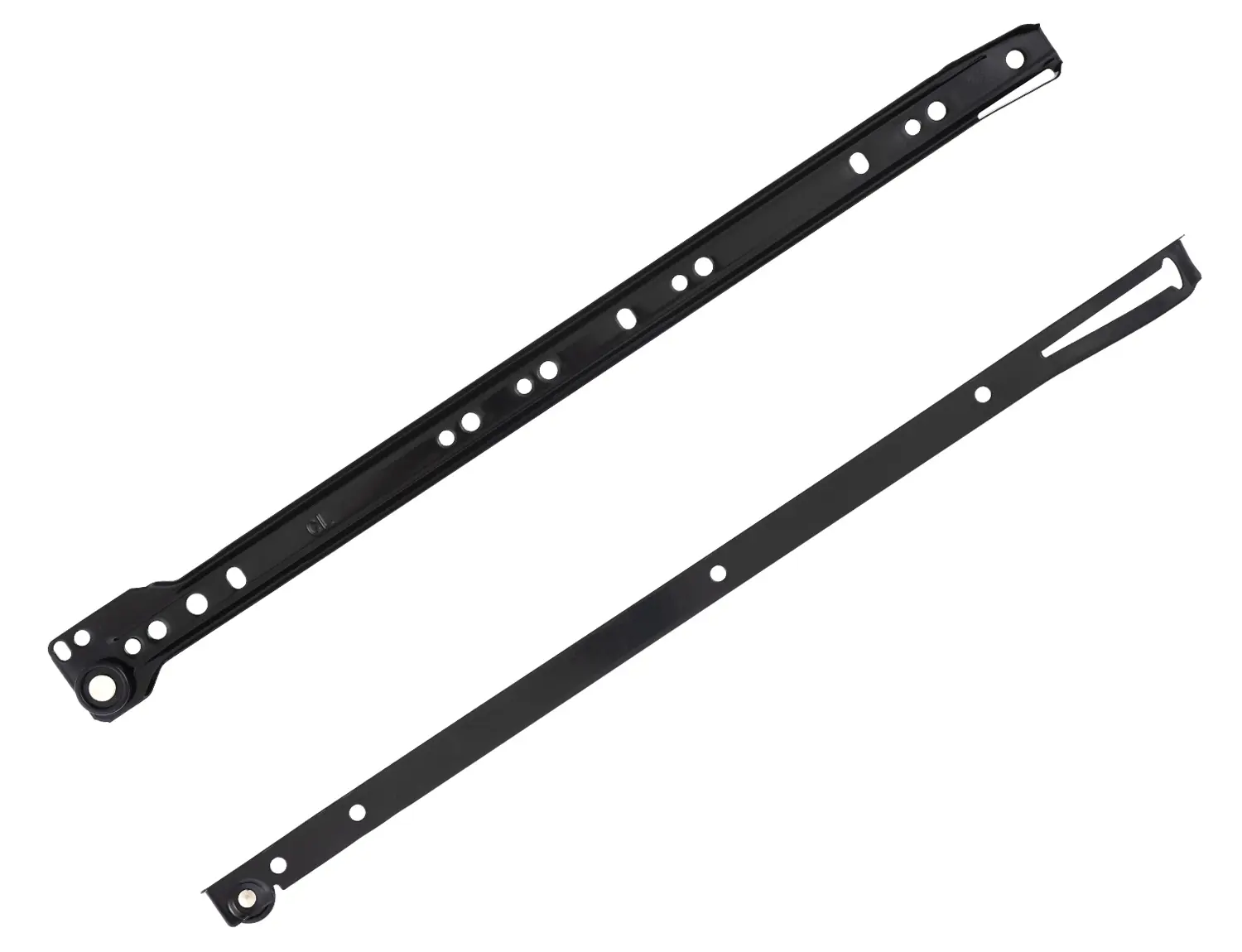 Мебельные направляющие 400x35 мм металл цвет черный 2 шт.