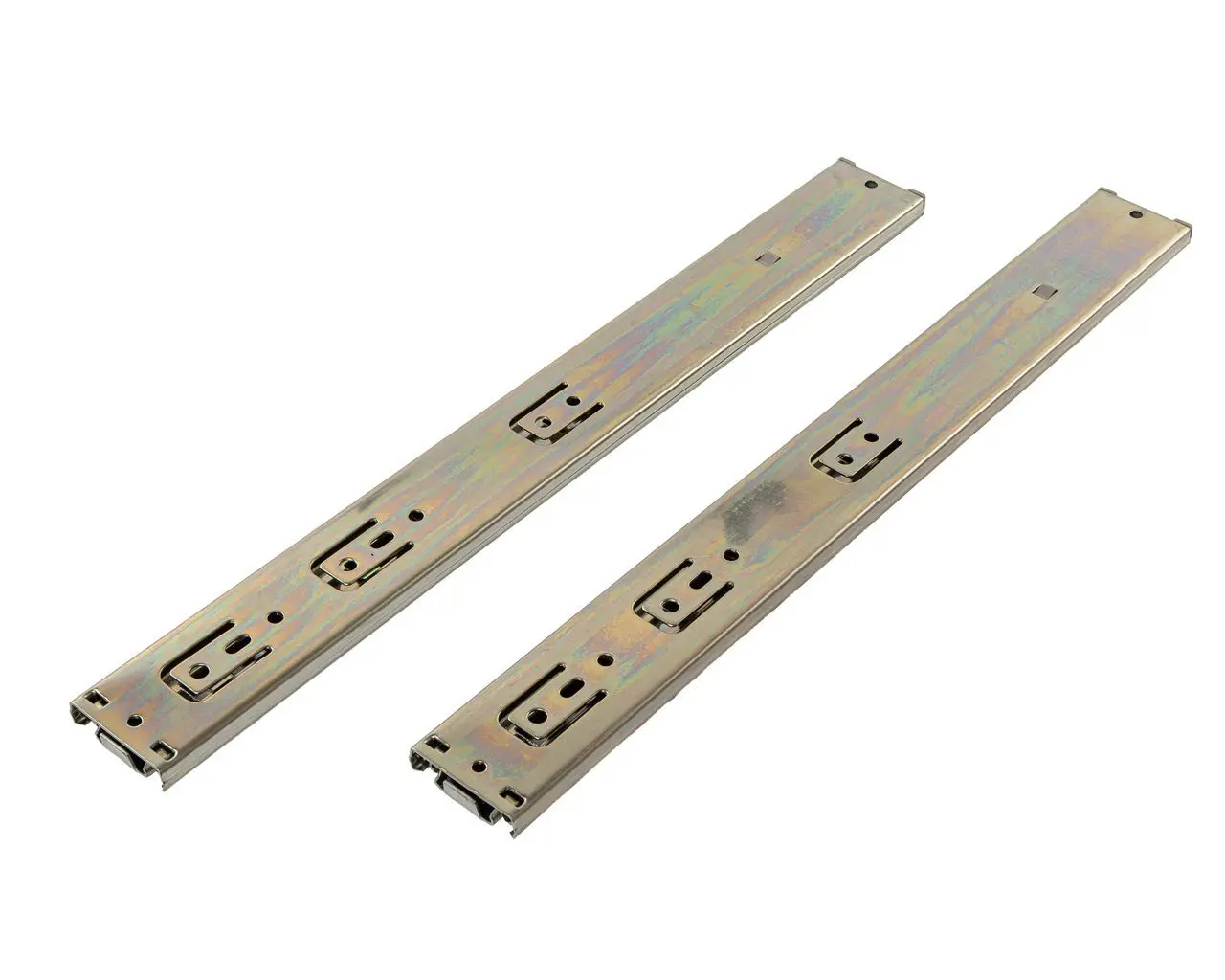 Мебельные направляющие 300x45 мм металл цвет никель 2 шт.