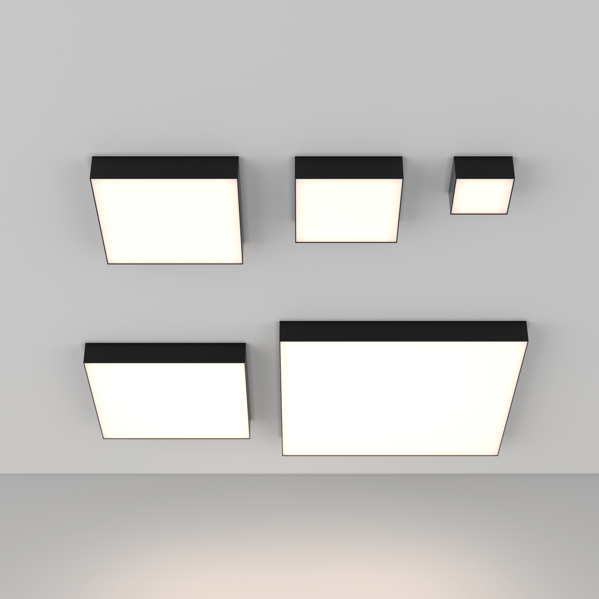 Изображение товара Светильник настенно-потолочный светодиодный Maytoni C032cl-36w4k-sq-b 18 м² нейтральный белый свет цвет черный