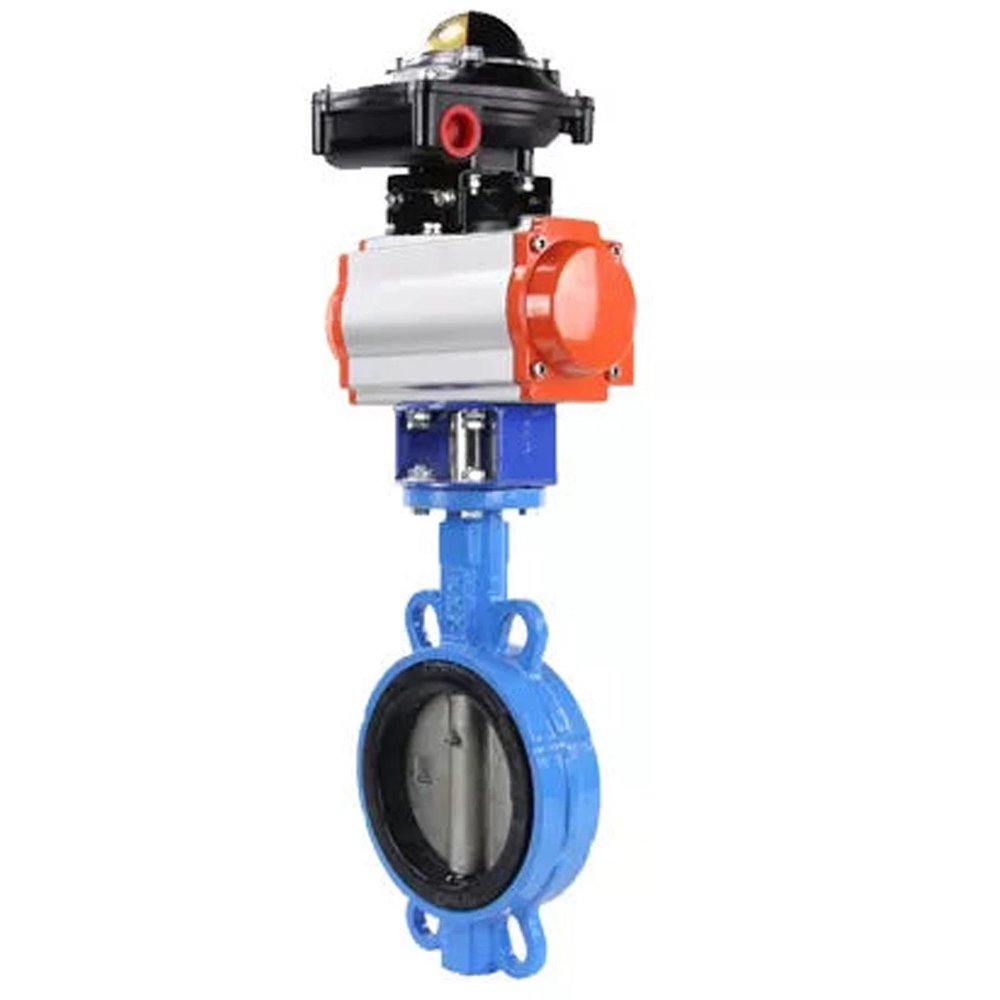 Изображение товара Затвор дисковый поворотный DN.RU 150 мм с пневмоприводом