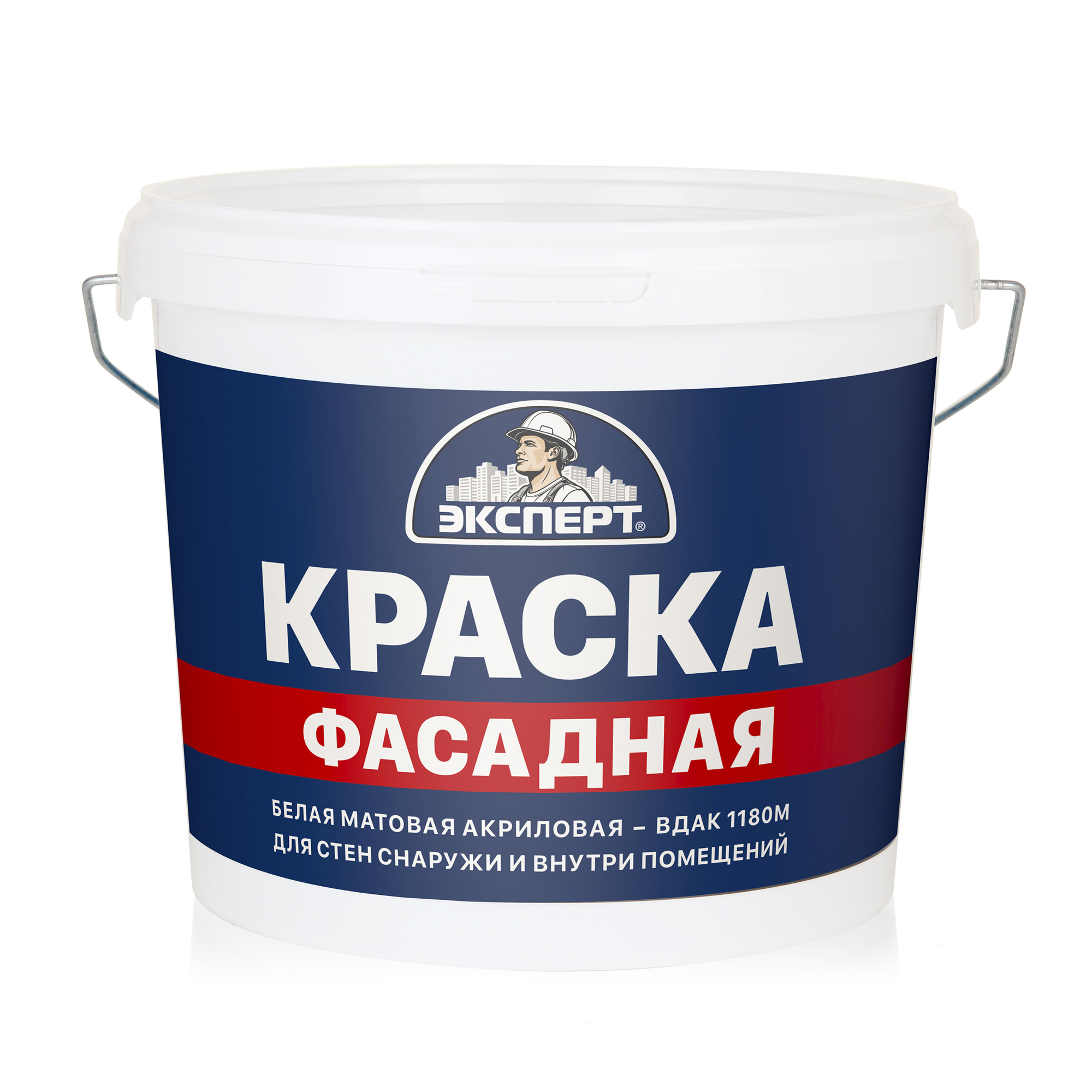 Изображение товара Краска фасадная Эксперт матовая цвет белый 7 кг Изображение товара Краска фасадная Эксперт матовая цвет белый 7 кг