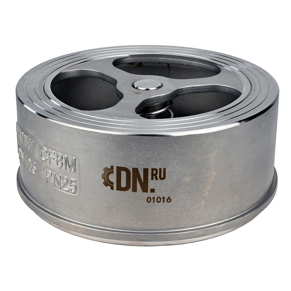 Изображение товара Обратный клапан пружинный Dn.ru D100-03399 DN200 PN25 нержавеющая сталь Изображение товара Обратный клапан пружинный Dn.ru D100-03399 DN200 PN25 нержавеющая сталь