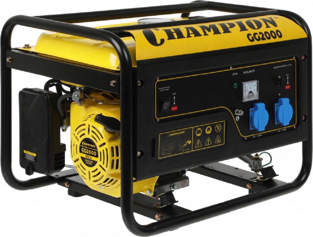 Изображение товара Генератор бензиновый Champion GG2000, 2.3 кВт