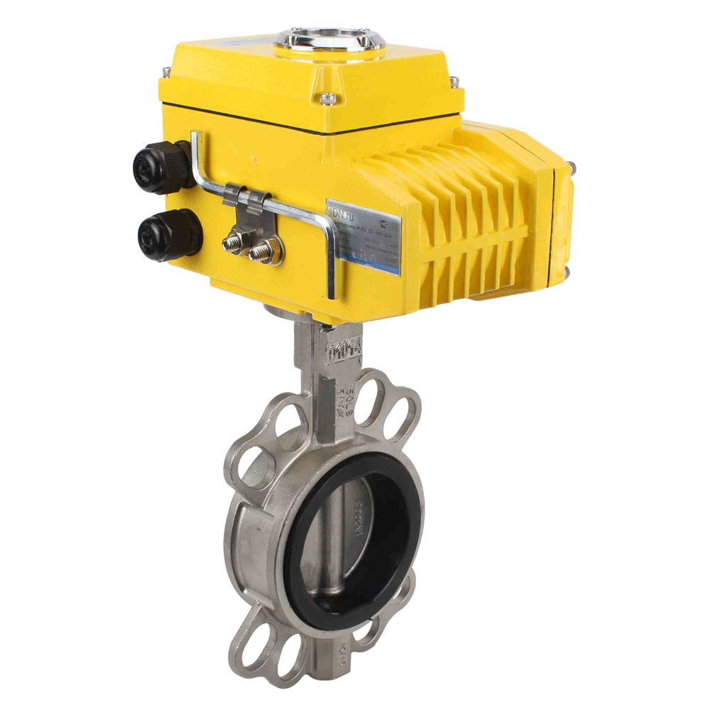 Изображение товара Затвор дисковый поворотный DN50 PN16 с электроприводом 380В