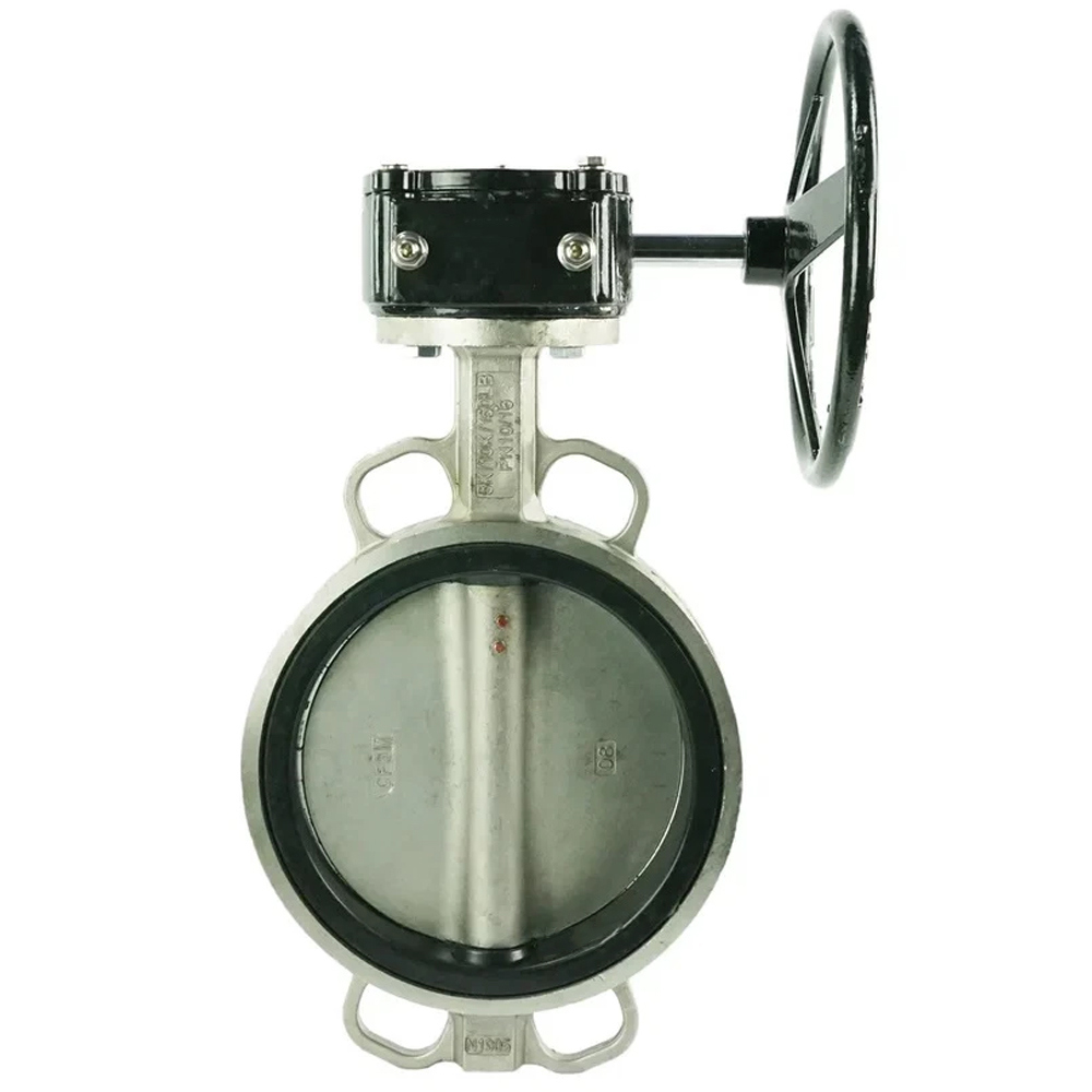 Изображение товара Затвор дисковый поворотный DN100 DN.RU с редуктором RDN-2