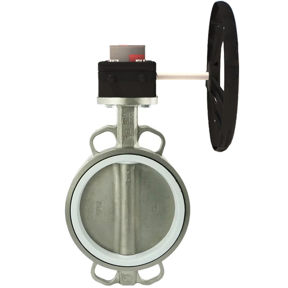 Изображение товара Затвор дисковый поворотный DN.RU 50 мм PN16 SS304 PTFE