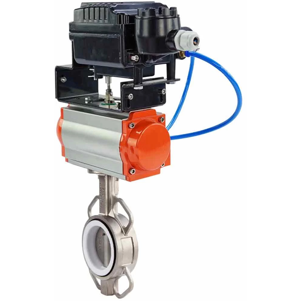 Изображение товара Затвор дисковый DN100 DN.RU D050-46975 с пневмоприводом