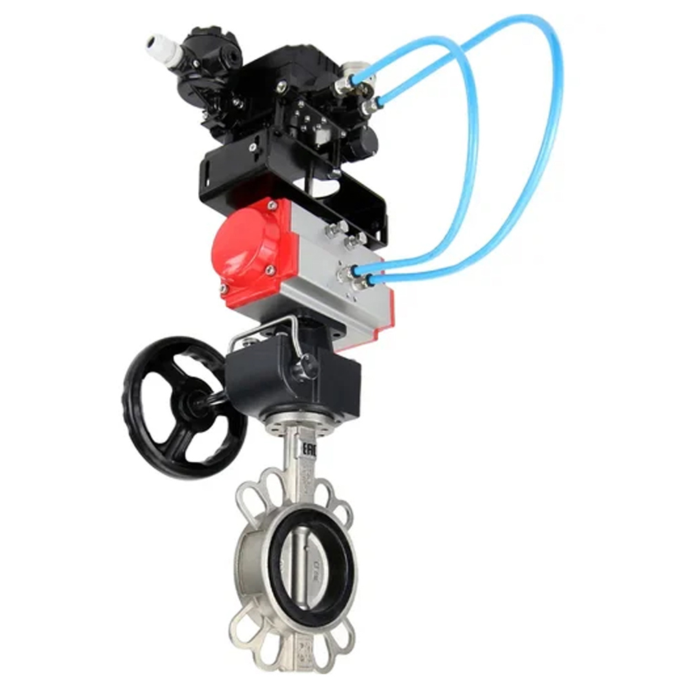 Изображение товара Затвор дисковый поворотный DN.ru D050-47217 150 мм с пневмоприводом