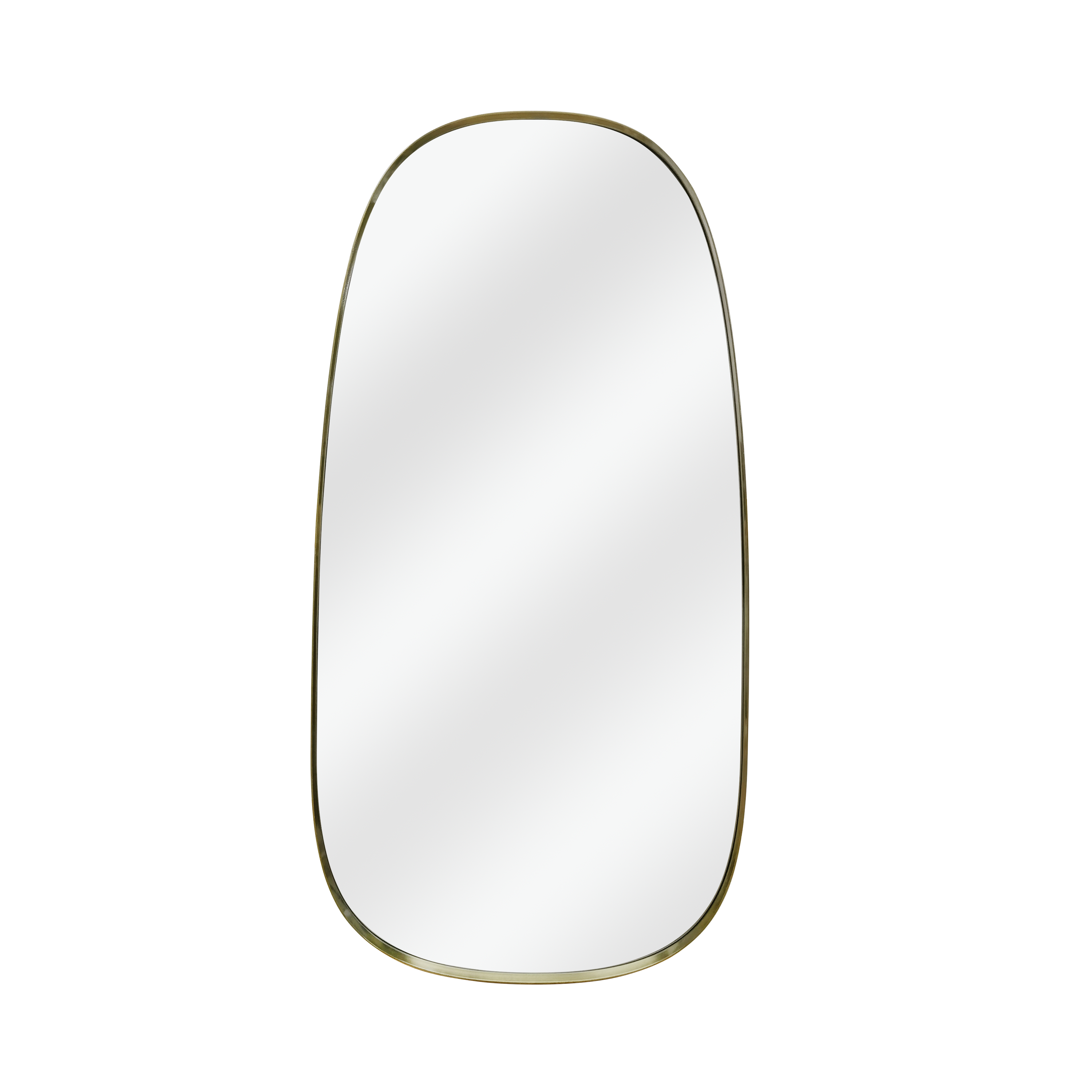 Изображение товара Интерьерное зеркало KREAFORTA Glam Brass овальное 40x78 см с золотистой рамой металл