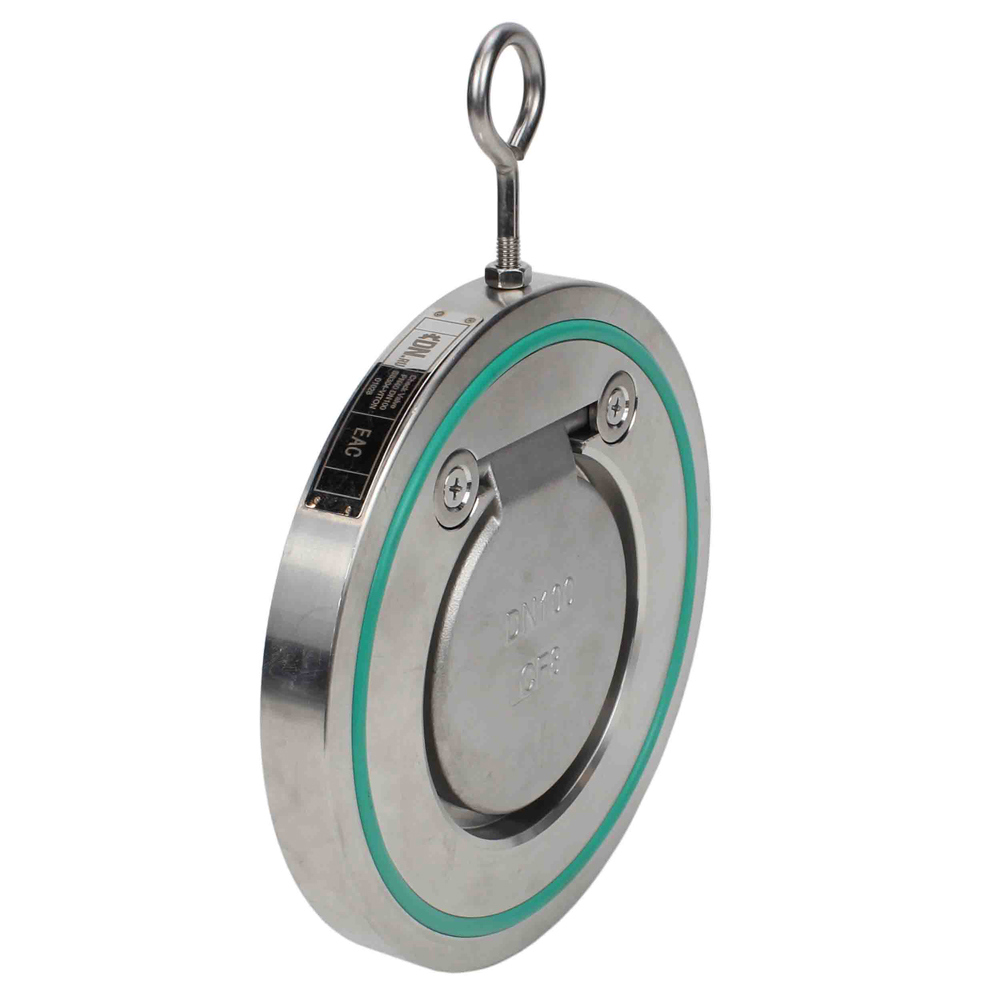 Изображение товара Обратный клапан одностворчатый Dn.ru D100-03752 DN80 PN40 нержавеющая сталь