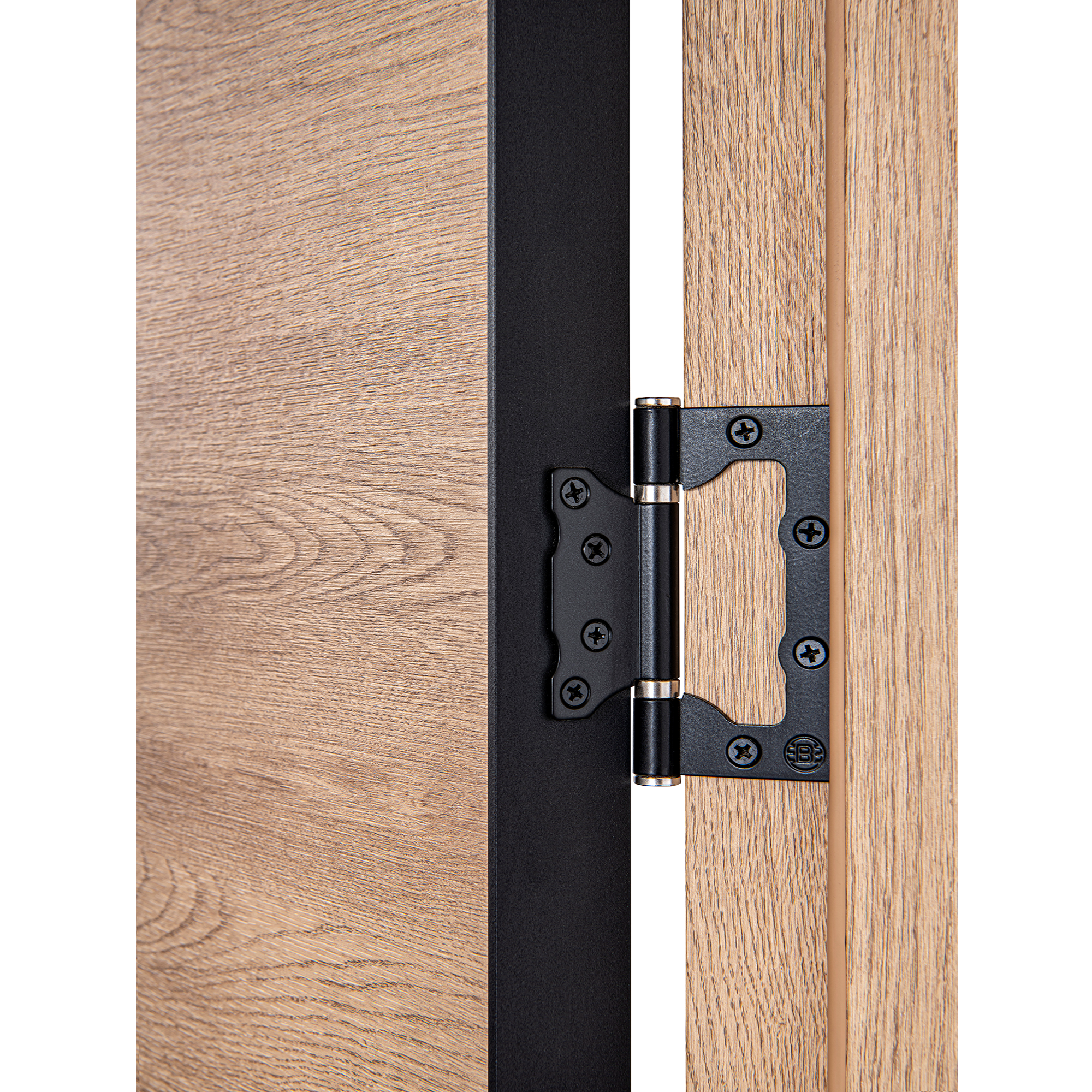 Дверь межкомнатная глухая Борно 52 60x200 см ПВХ цвет органик оак с замком и петлями - 2