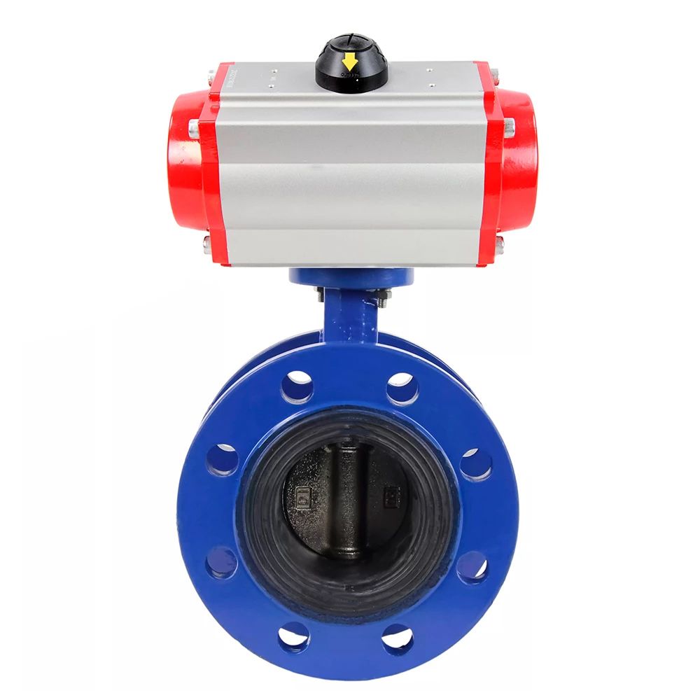 Изображение товара Затвор дисковый поворотный DN.ru D050-56322 DN125 PN16 с пневмоприводом