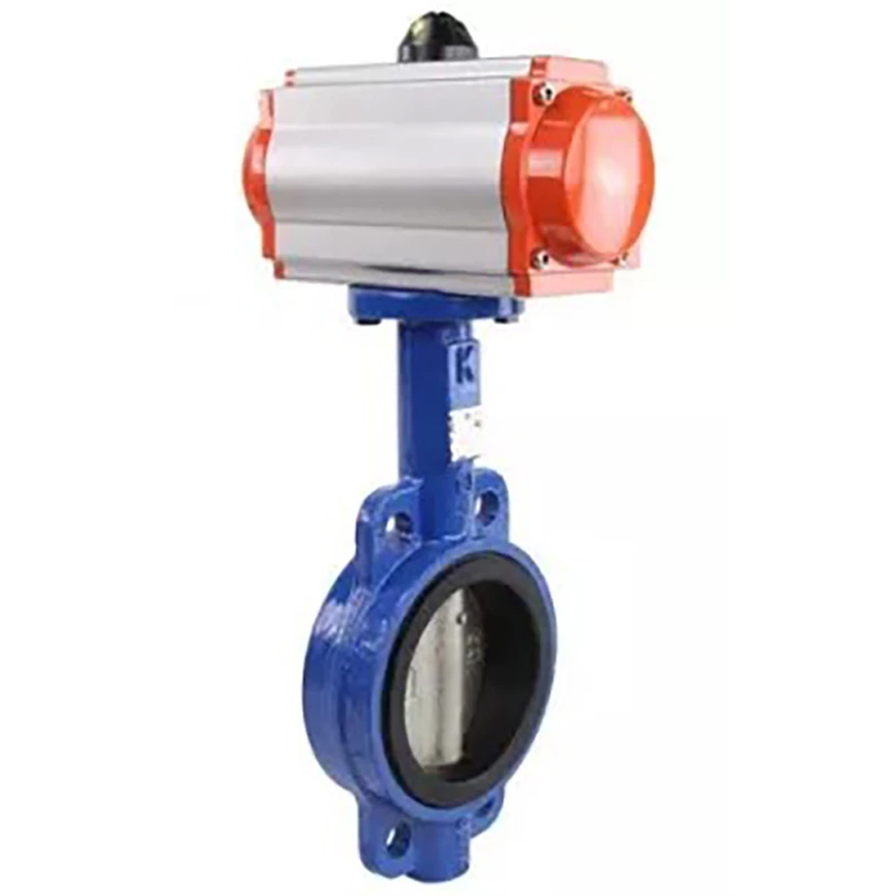 Изображение товара Затвор дисковый поворотный DN.RU D050-56827 50 мм с пневмоприводом