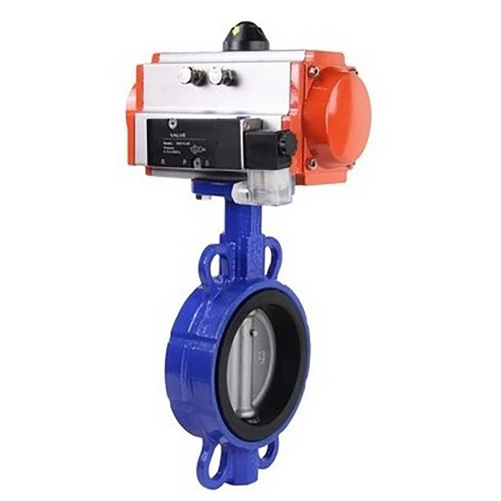 Изображение товара Затвор дисковый поворотный DN.RU 50 мм пневмопривод DN50-PN16