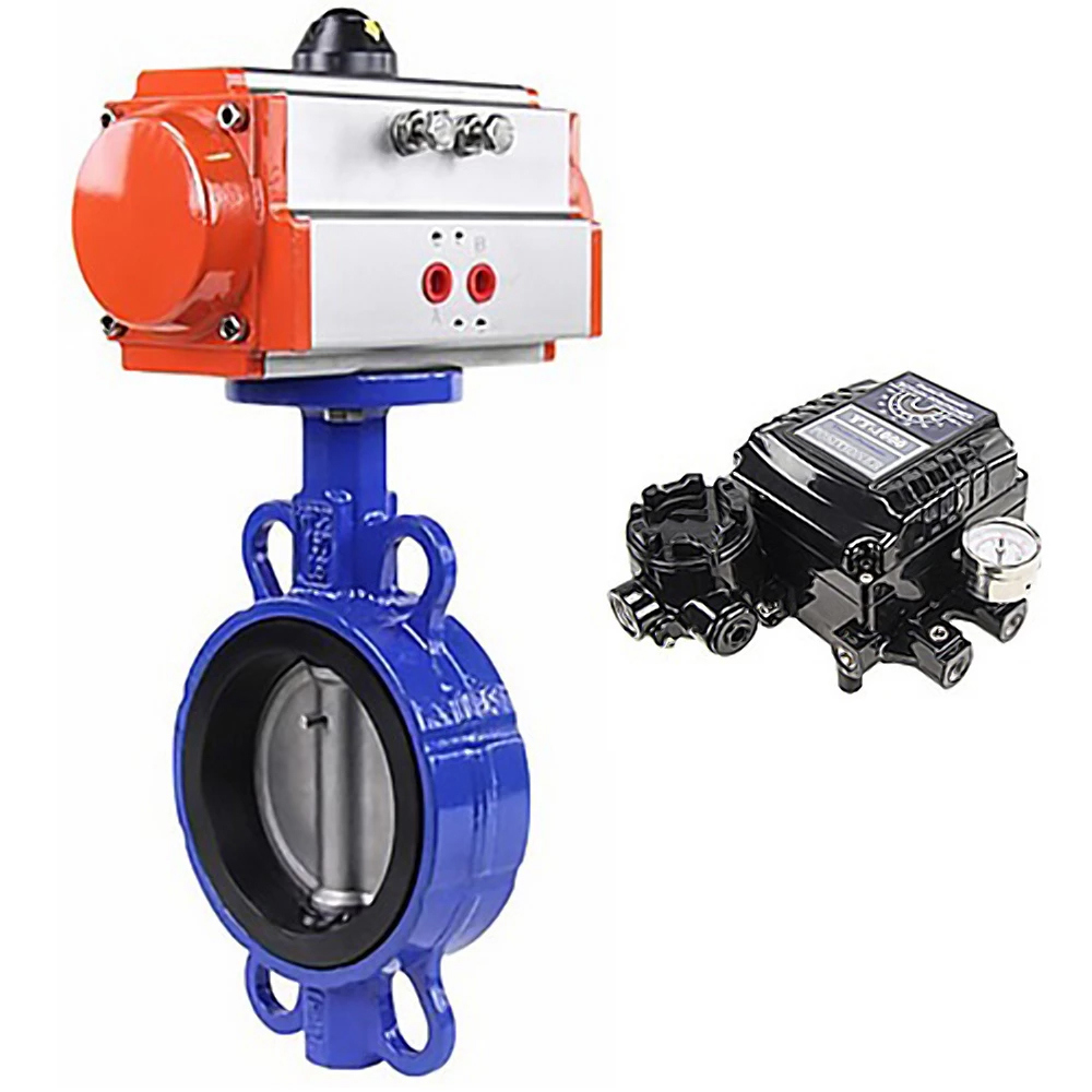 Изображение товара Затвор дисковый поворотный DN150 PN16 с пневмоприводом