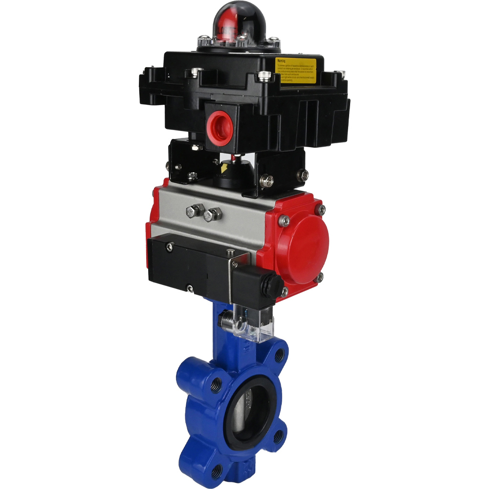 Изображение товара Затвор дисковый поворотный DN.ru D050-51189 65 мм с пневмоприводом