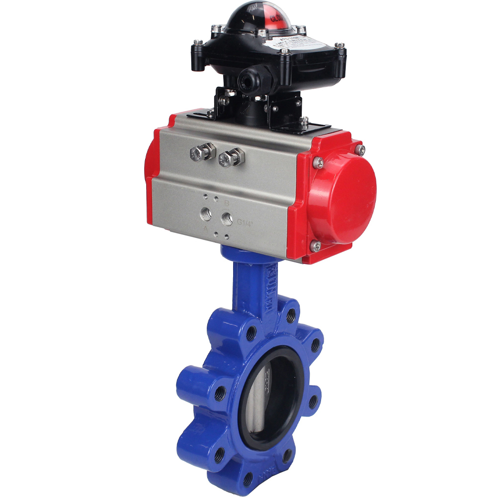 Изображение товара Затвор дисковый поворотный DN.ru D050-51940 80 мм с пневмоприводом