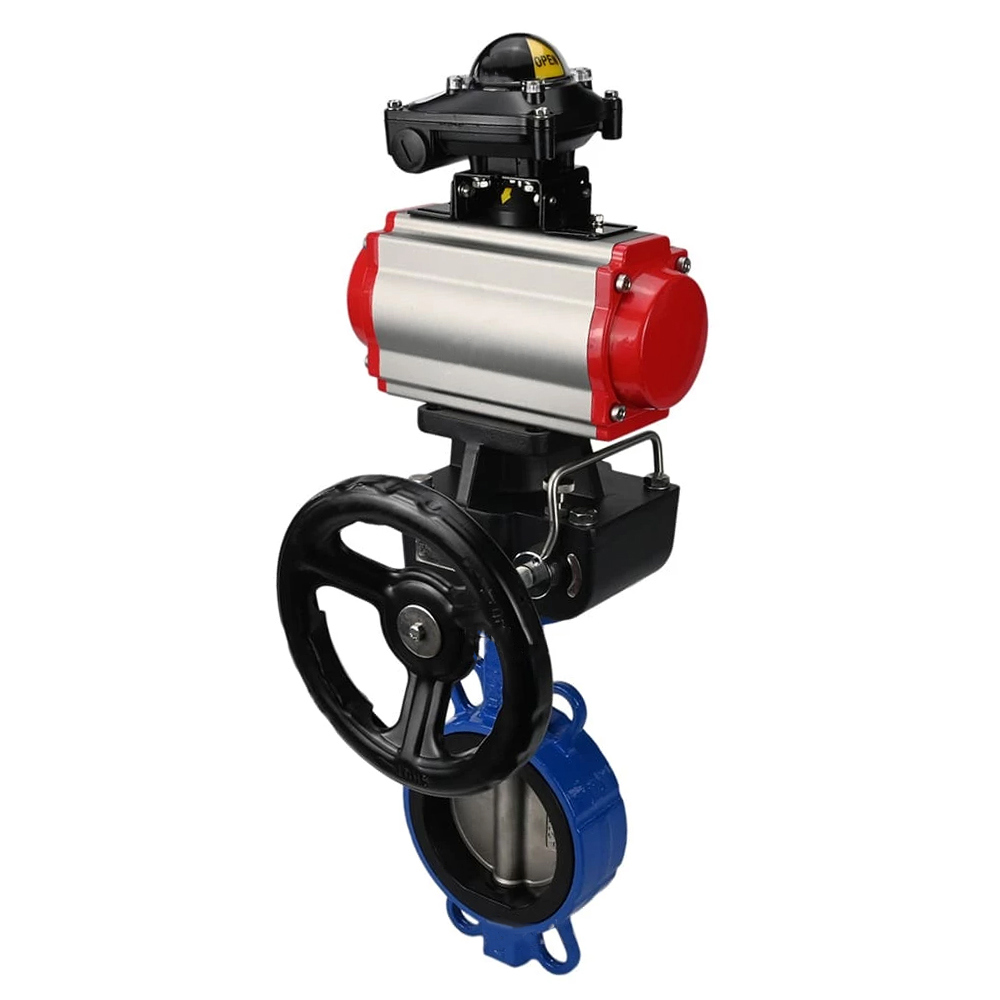 Изображение товара Затвор дисковый поворотный DN150 Dn.ru D050-57752 с пневмоприводом