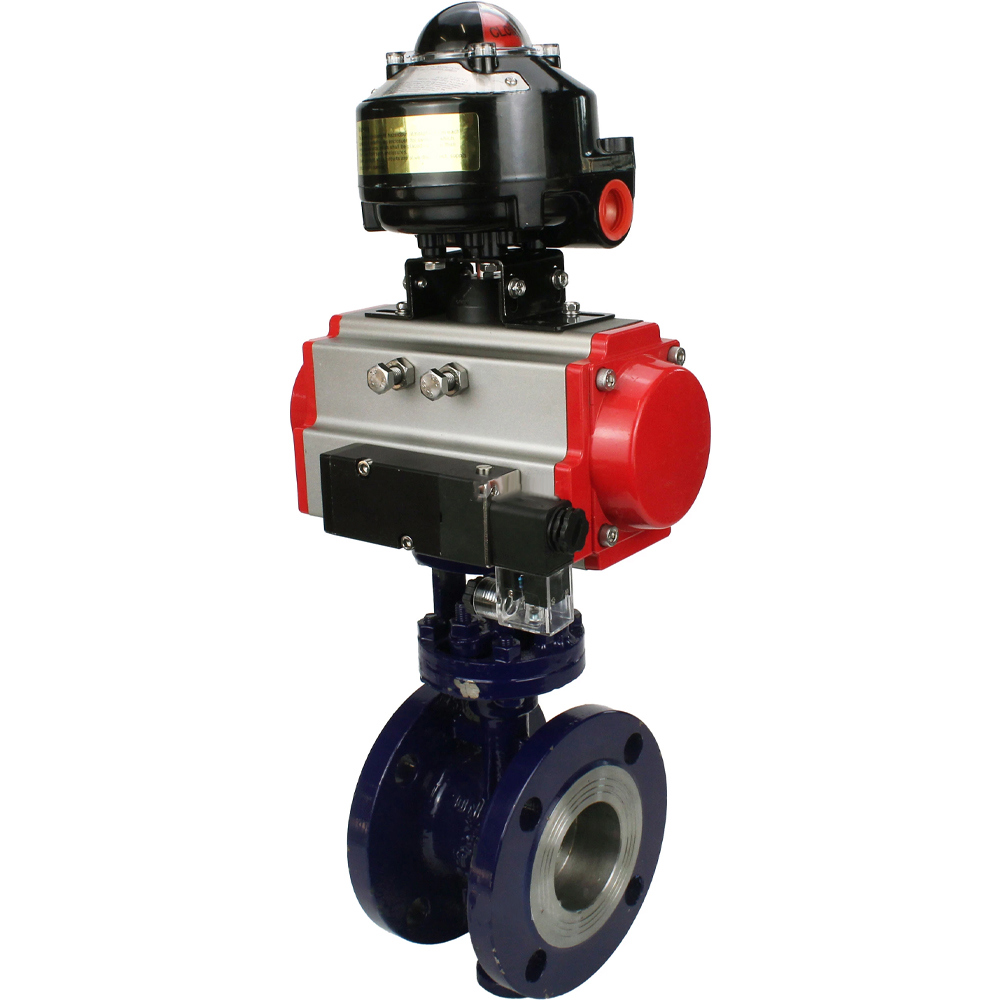 Изображение товара Затвор дисковый поворотный DN100 с пневмоприводом DN.RU D050-58237