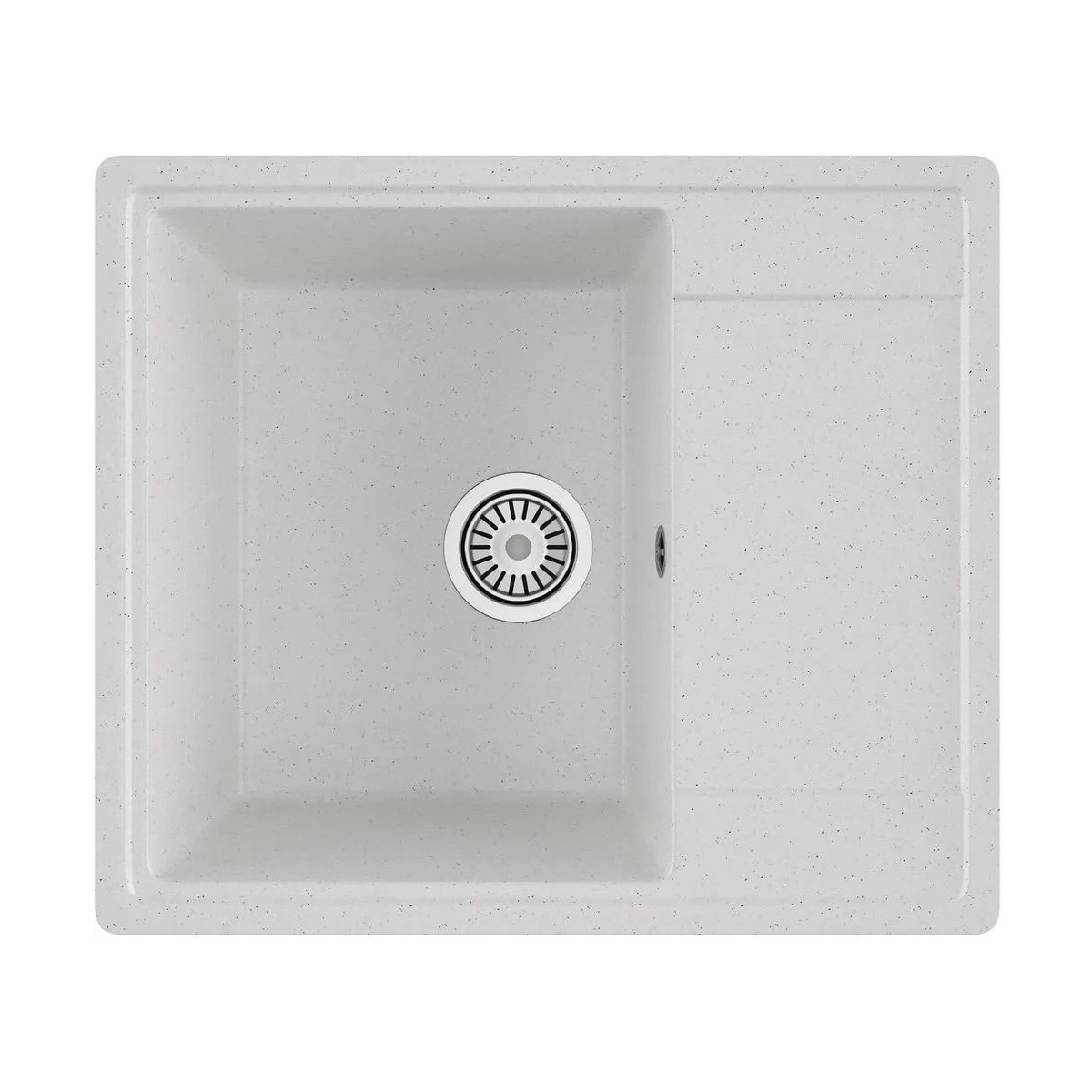Изображение товара Мойка для кухни врезная Maretti KT575-WH белый искусственный камень 49.5x57.5 см