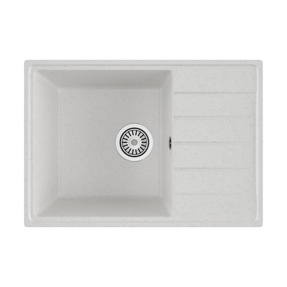 Изображение товара Мойка для кухни Maretti KT600-WH врезная из искусственного камня белая 60 см