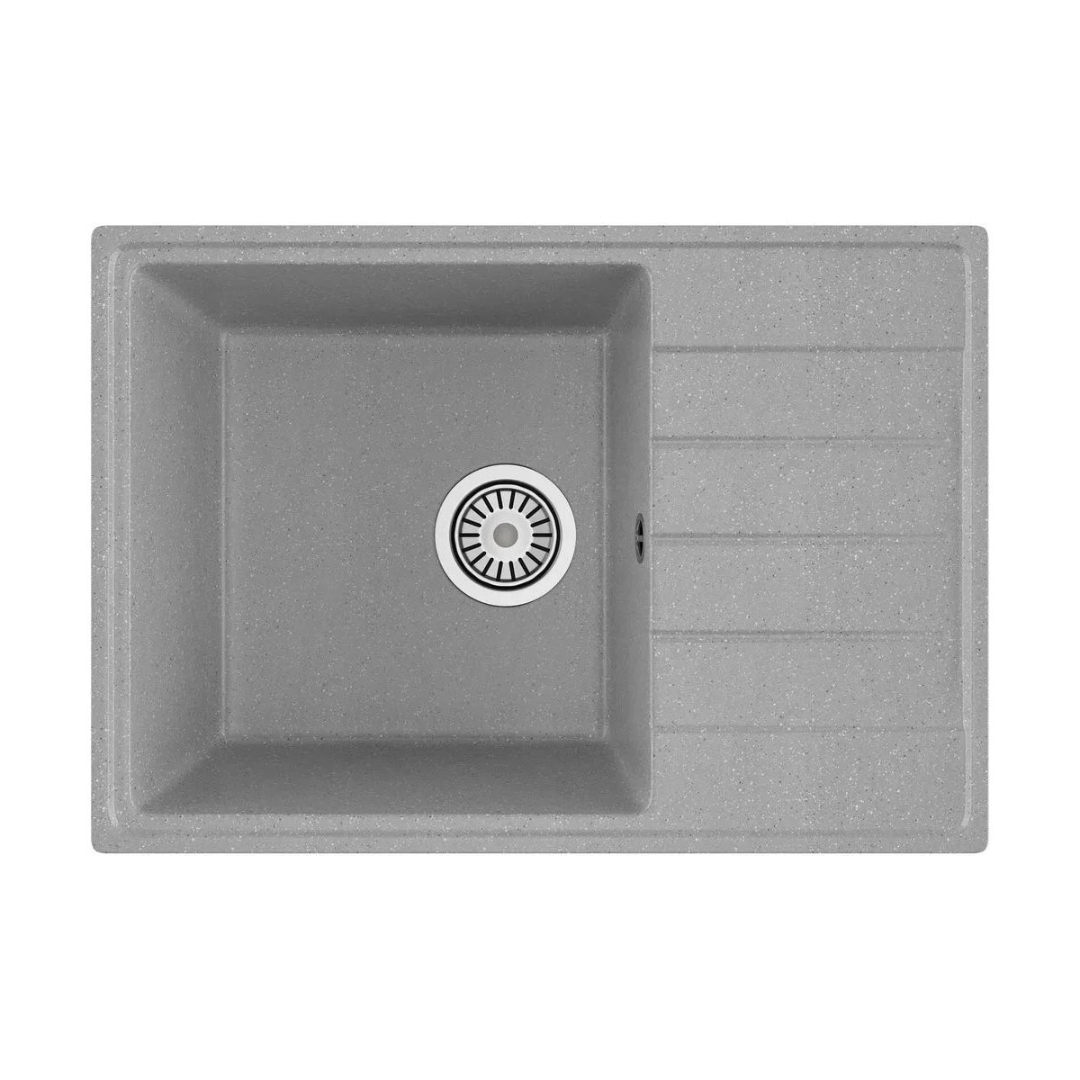 Изображение товара Мойка для кухни врезная Maretti KT600-GR 42x60 см глубина чаши 17 см искусственный камень цвет серый