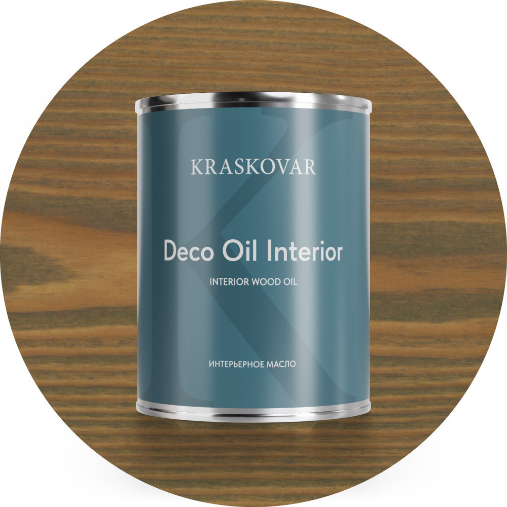Изображение товара Масло интерьерное Kraskovar цвет серый 0.75л
