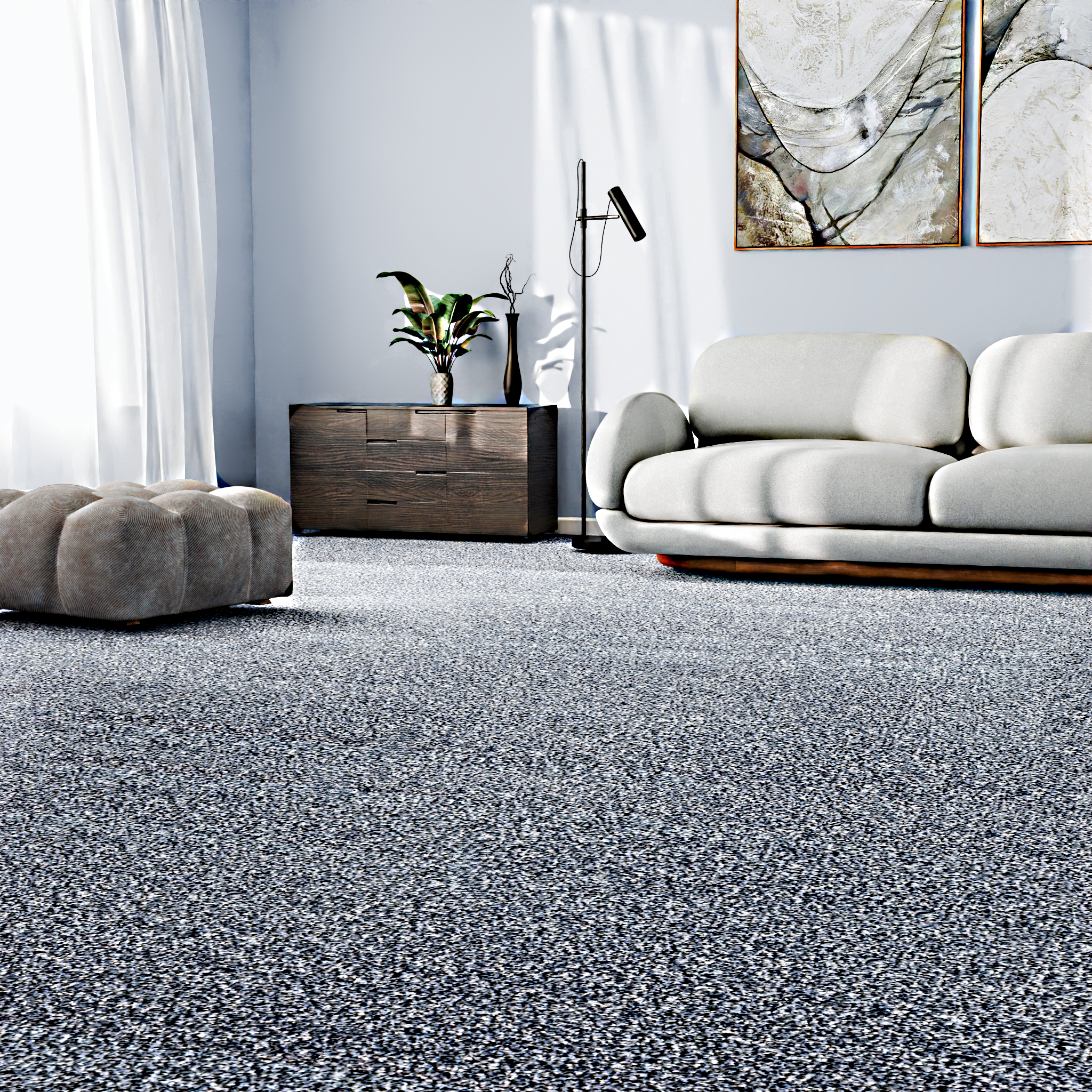 Изображение товара Ковровое покрытие Парадиз 3 м небесно-голубой мягкий и практичный ковролин