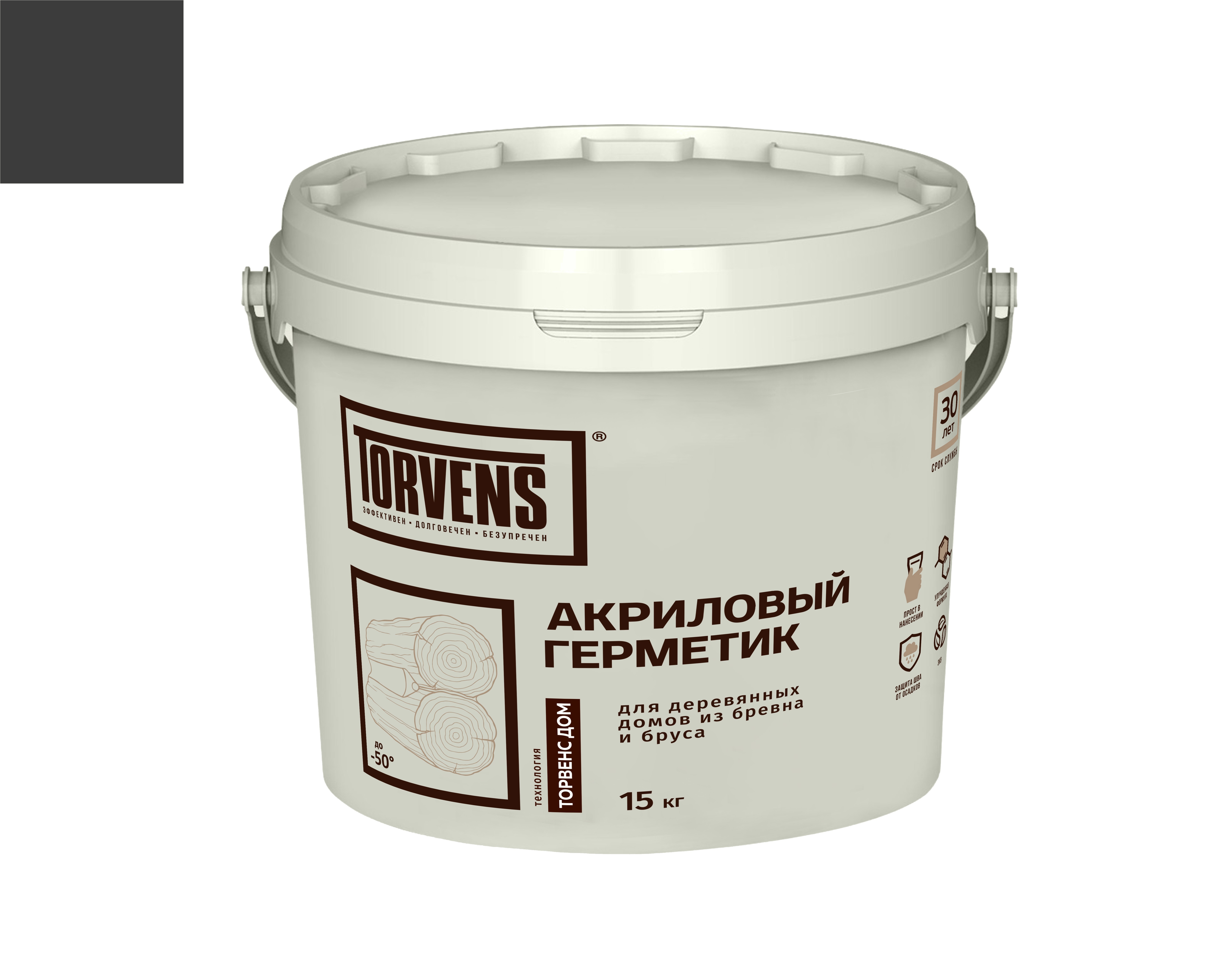 Изображение товара Акриловый герметик Torvens для дерева венге 15 кг - надежная герметизация швов