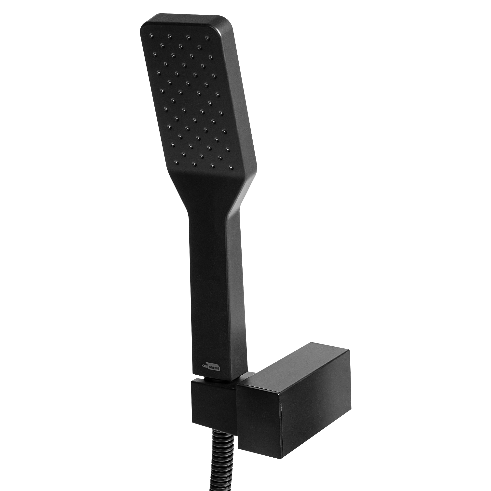 Изображение товара Набор для душа Konsensa Прато T7003.011MB черный матовый 1,5 м шланг