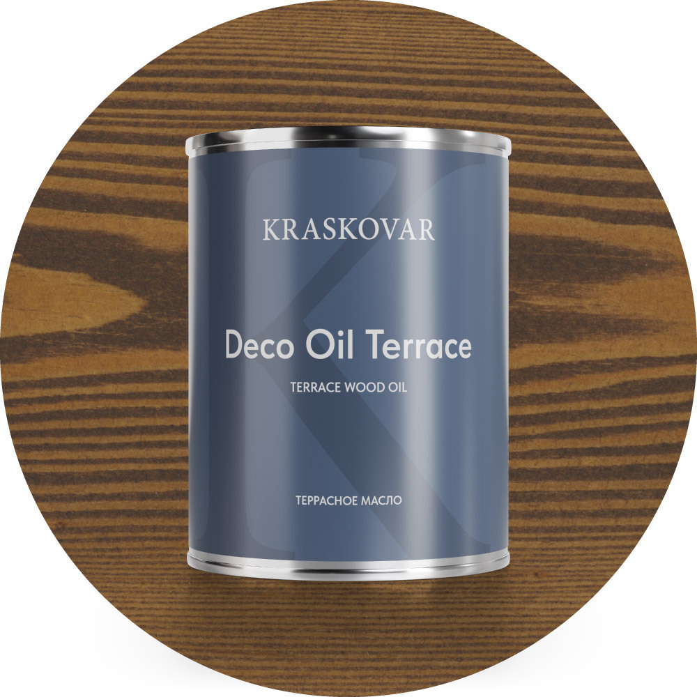 Изображение товара Масло террасное Kraskovar цвет орех 0.75л