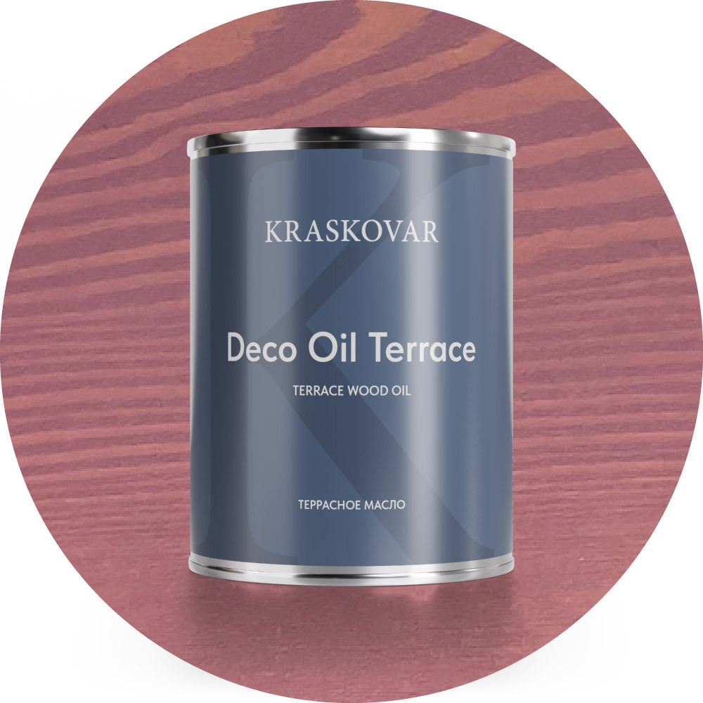 Изображение товара Масло террасное Kraskovar Бук 0.75л — защита и подчеркивание дерева