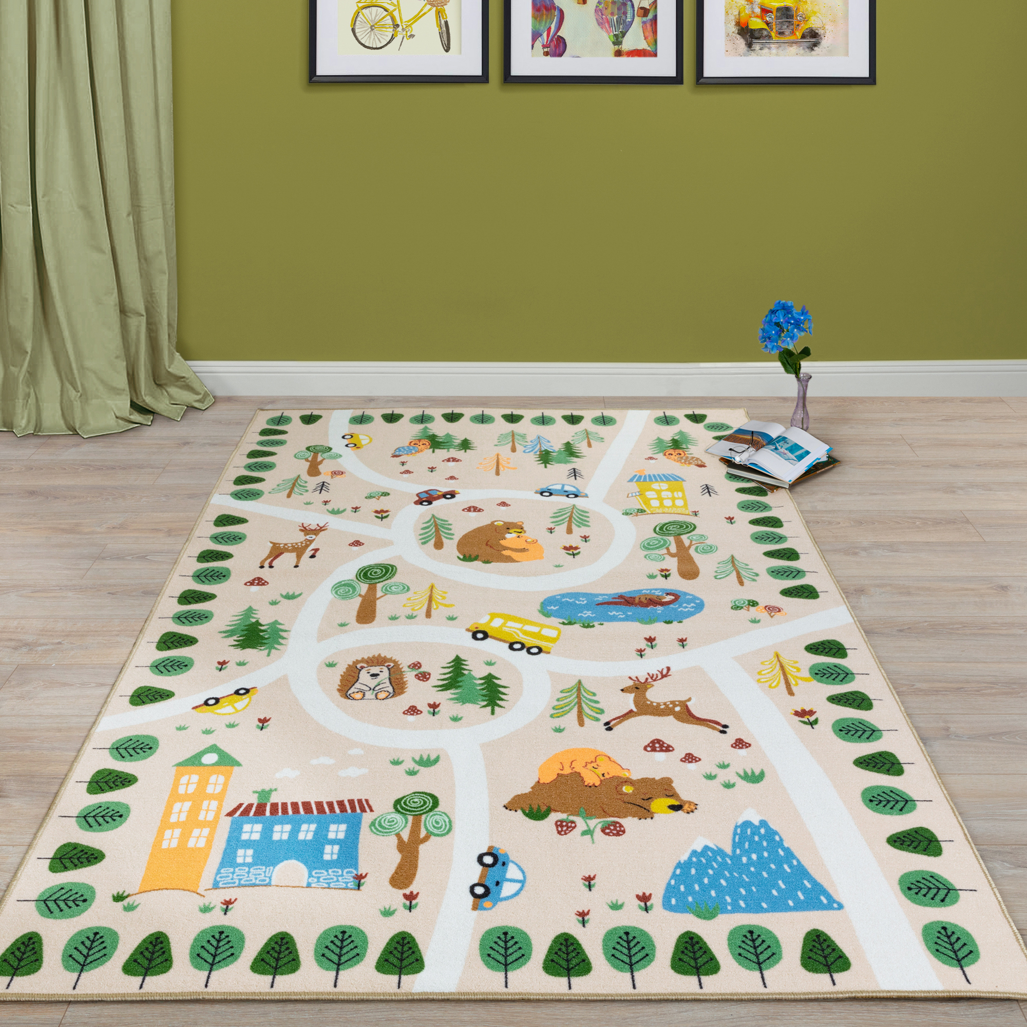 Изображение товара Ковер Бэби Бор 150x200 см полиамид разноцветный для детской