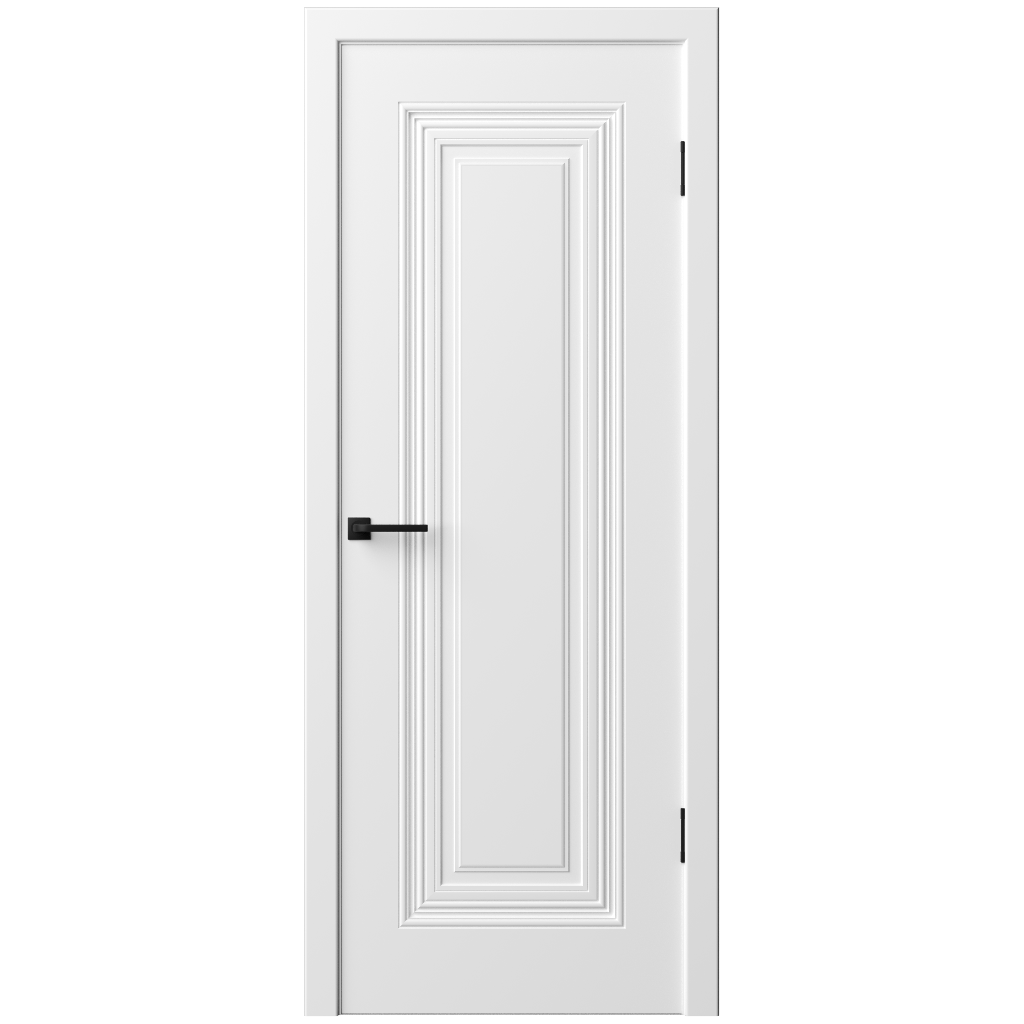 Изображение товара Дверь межкомнатная глухая с замком и петлями в комплекте Юлия-1 70x190 см эмаль цвет белый