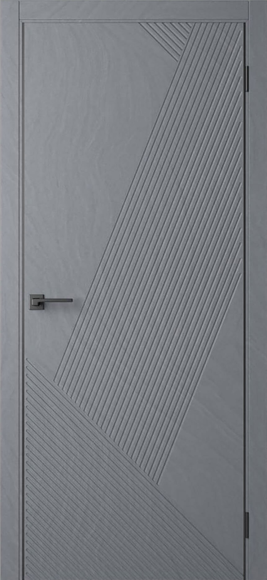 Изображение товара Дверь межкомнатная Двери регионов Дюна 1 глухая 70x200см ПВХ цвет мистраль без замка и петель в комплекте