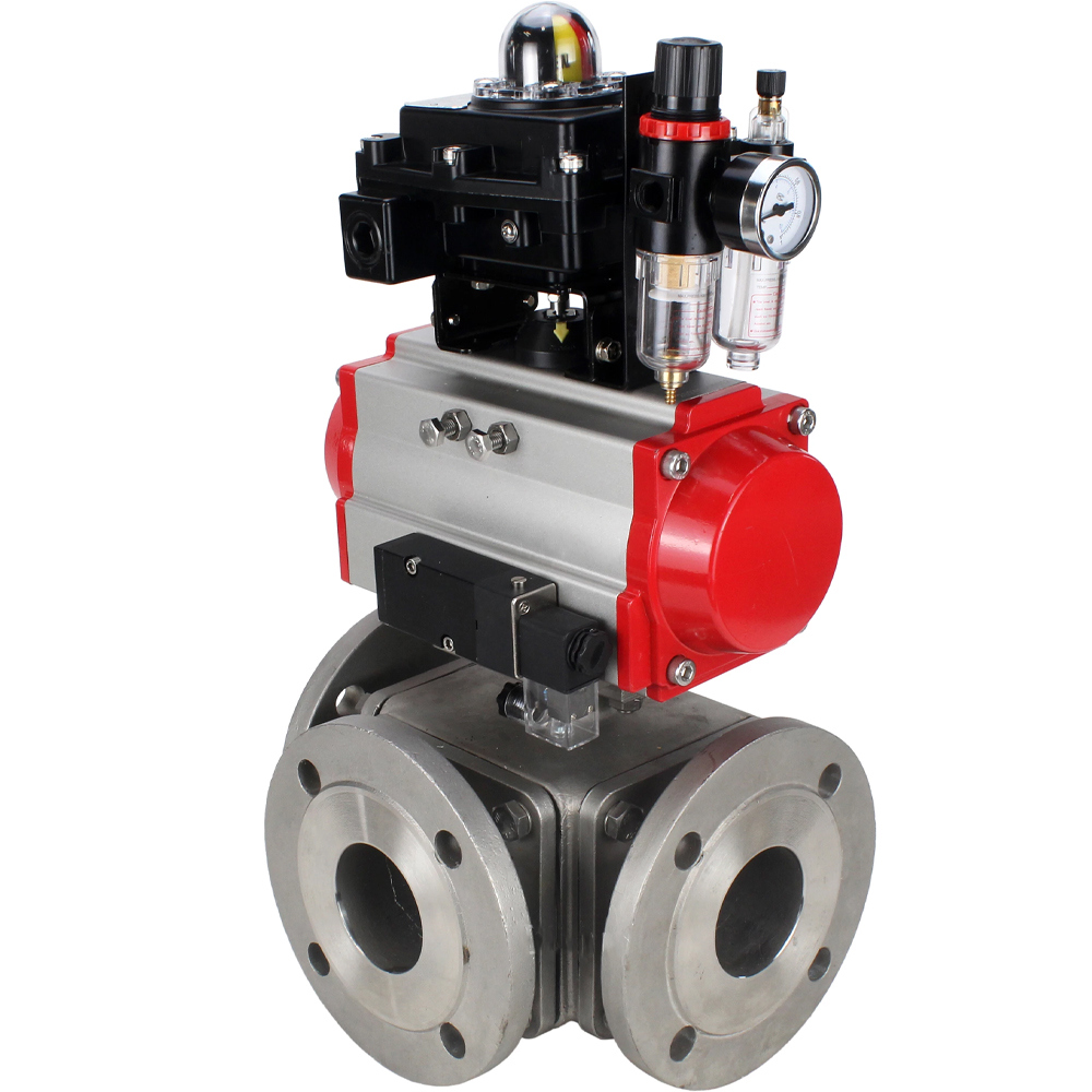 Изображение товара Кран шаровой DN.ru D160-32893 DN20 PN16 с пневмоприводом