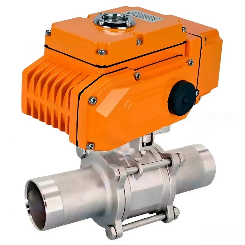 Изображение товара Кран шаровой прямой DN125 PN16 с электроприводом DN.RU