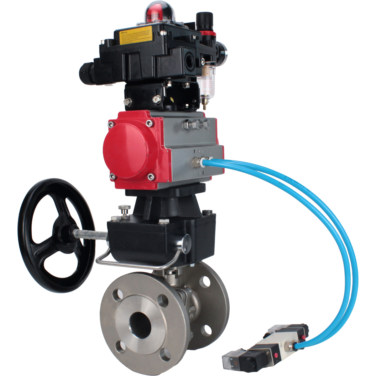 Изображение товара Кран шаровой DN150 PN16 с пневмоприводом DN.RU