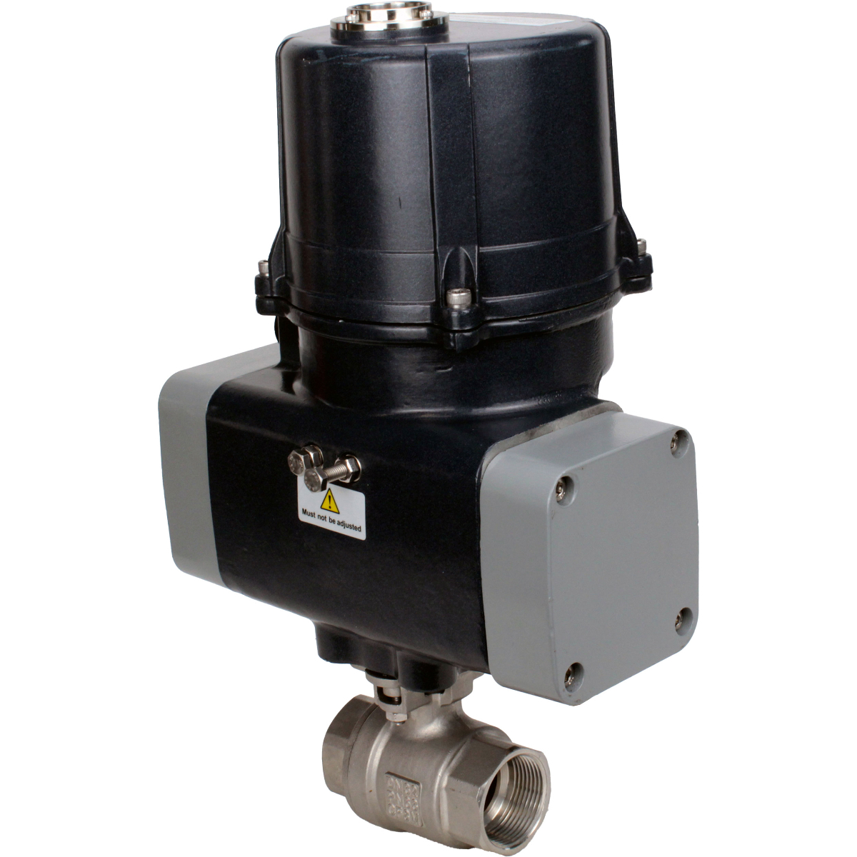 Изображение товара Кран шаровой прямой DN.ru D160-63081 DN50 PN63 2" ВР с электроприводом нержавеющая сталь