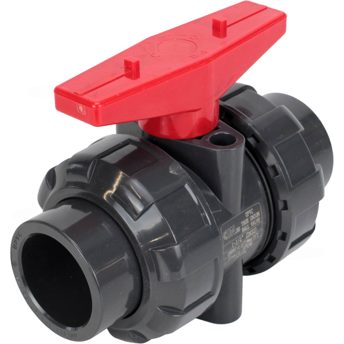 Изображение товара Кран шаровой прямой DN.ru D160-65123 DN20 PN10 ручной нпвх