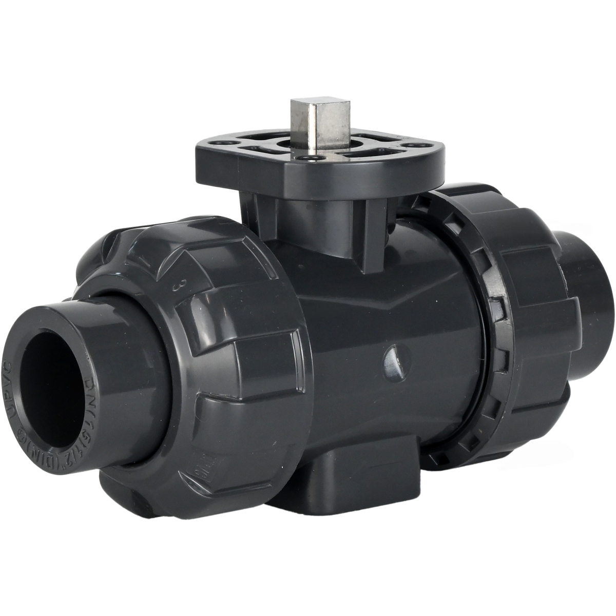 Изображение товара Кран шаровой прямой DN.ru D160-65136 DN50 PN10 ручной нпвх