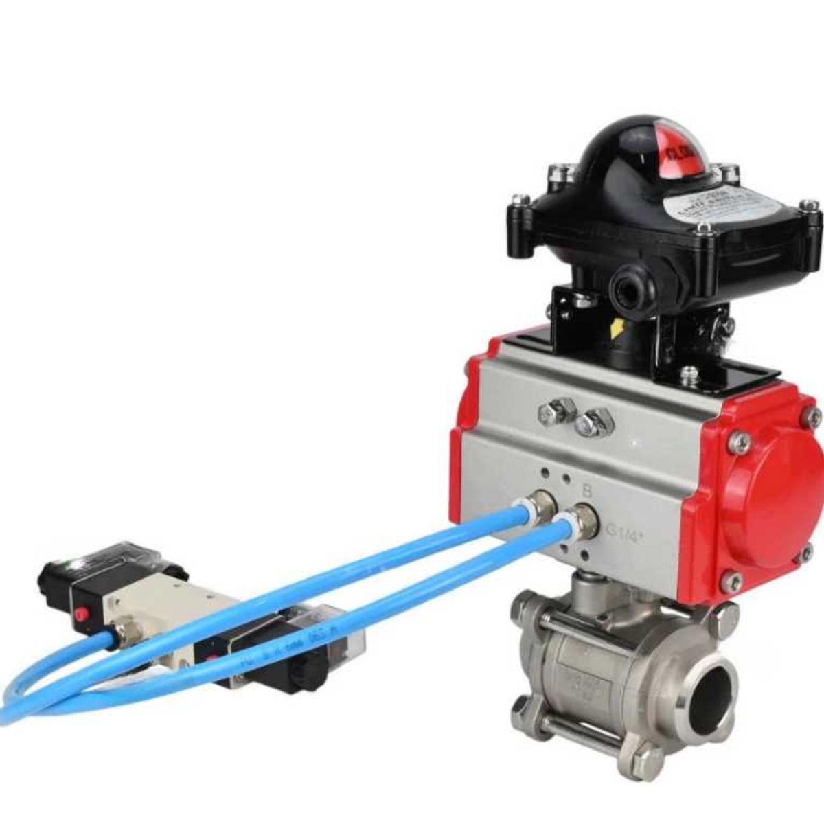 Изображение товара Кран шаровой DN32 PN63 с пневмоприводом DN.RU