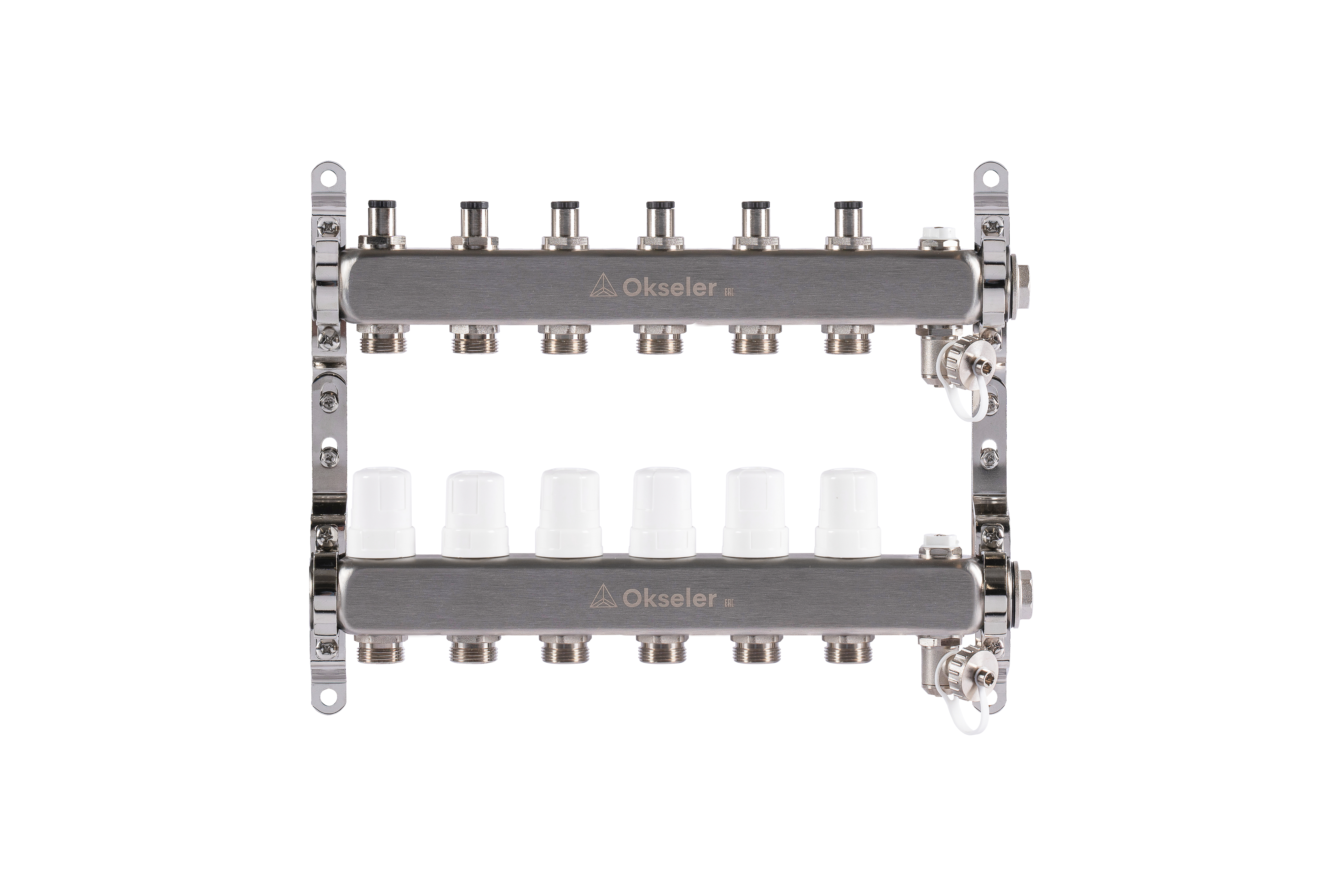 Изображение товара Коллекторная группа Okseler Oks00305 1x3/4 евроконус 6 выходов нержавейка
