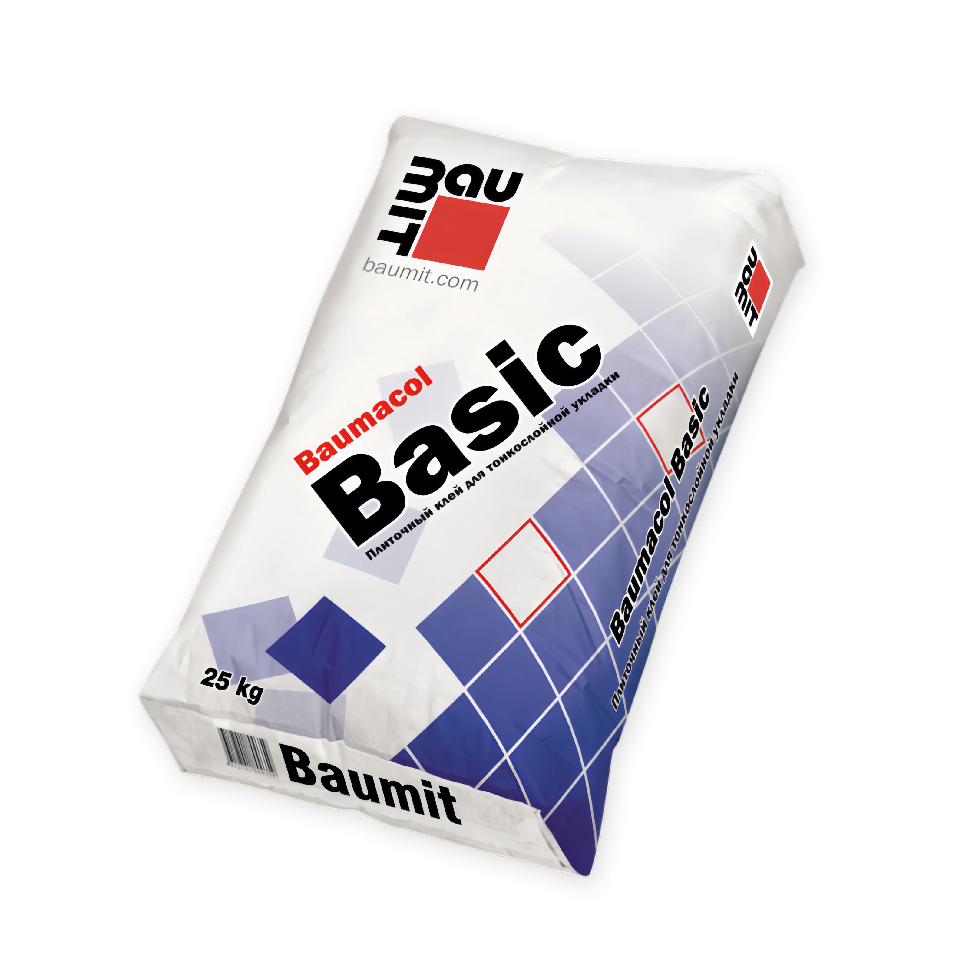 Изображение товара Клей плиточный Baumit Baumacol Basic на основе цементного вяжущего 25кг