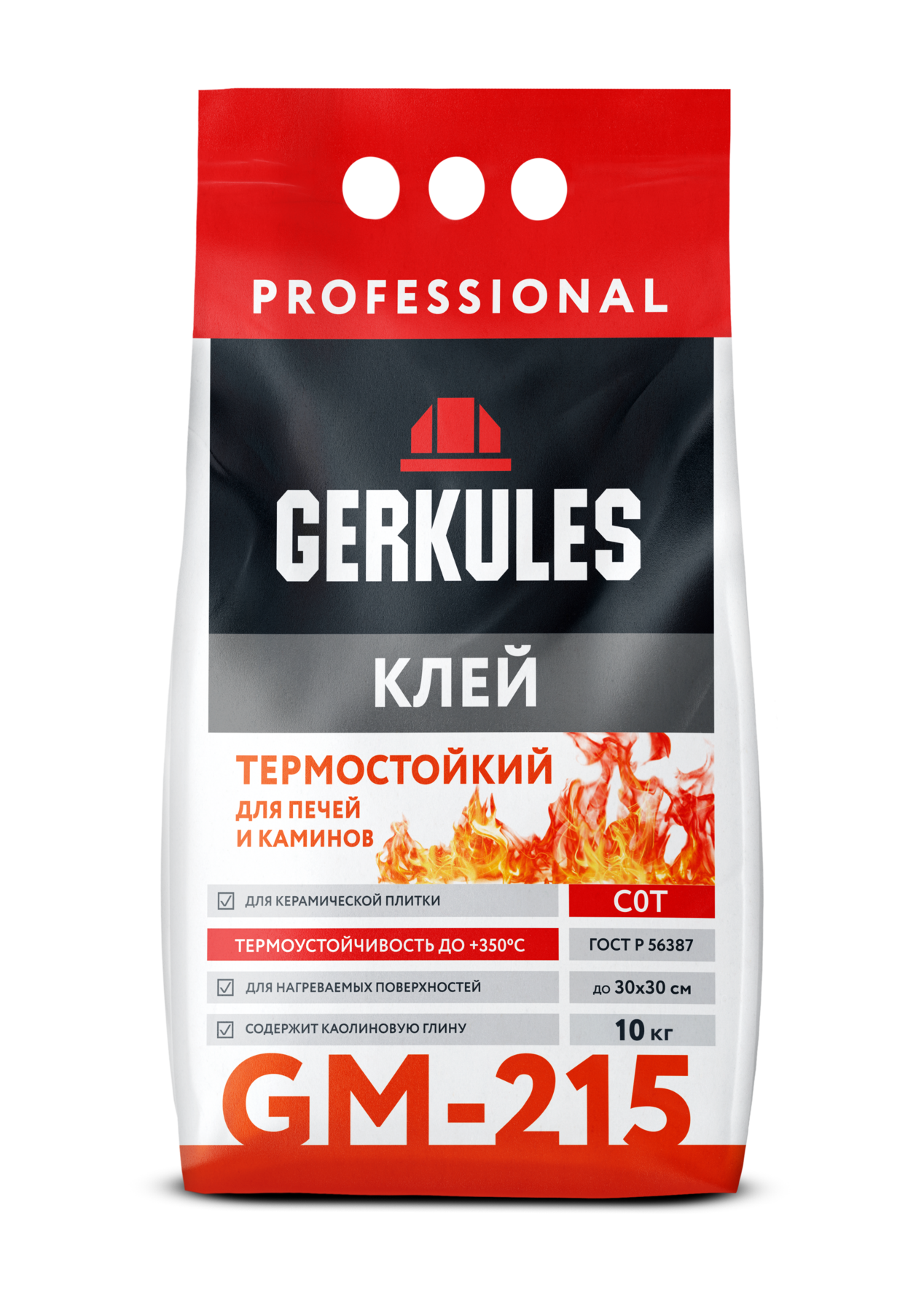 Изображение товара Клей для плитки Геркулес Термостойкий C0T GM-215 10кг