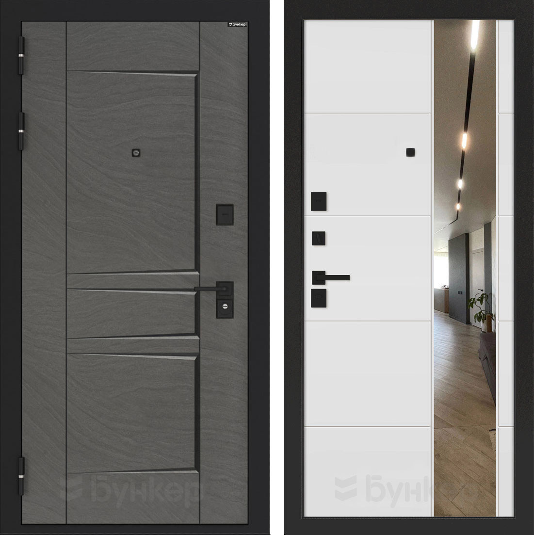 Изображение товара Входная дверь ДВЕРИ БУНКЕР BN-04 с панелью ФЛЗ-649