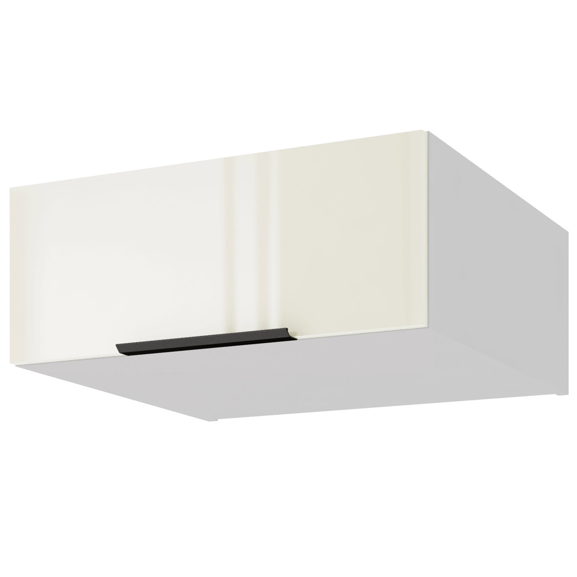 Изображение товара Кухонный модуль навесной антресольный Beneli COLOR Крем бежевый глянец/Белый 60х57.6х24 см 1 шт.