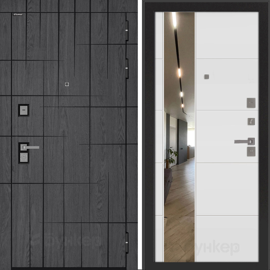 Изображение товара Входная дверь ДВЕРИ БУНКЕР BN-09 с панелью ФЛЗ-649 — дуб мадейра, правый монтаж Изображение товара Входная дверь ДВЕРИ БУНКЕР BN-09 с панелью ФЛЗ-649 — дуб мадейра, правый монтаж