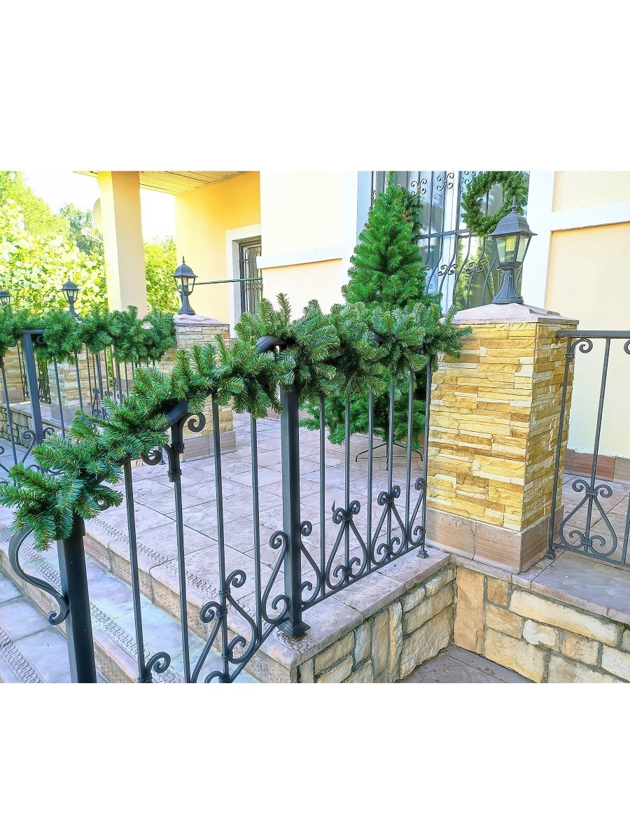 Изображение товара Гирлянда ПВХ Morozco ГР-30 270 см зеленая рождественская хвойная лента