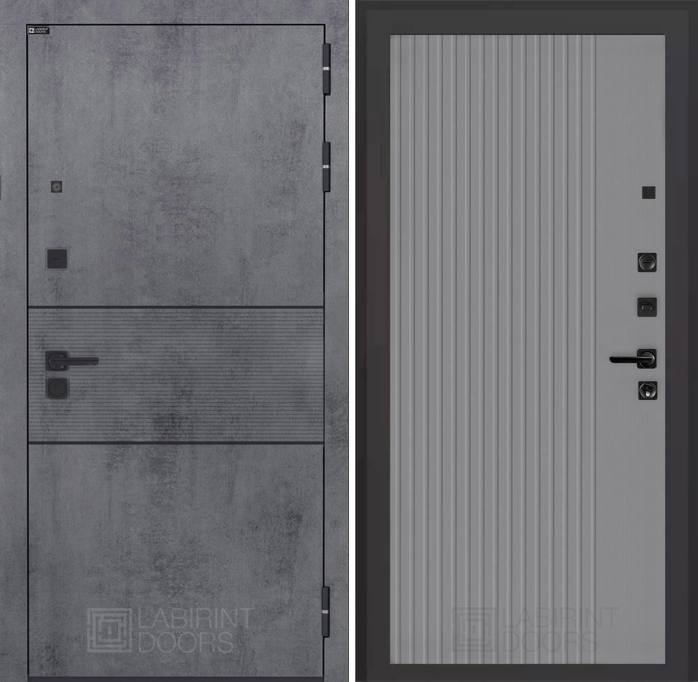 Изображение товара Входная дверь ДВЕРИ ЛАБИРИНТ Инфинити П29, бетон темный Изображение товара Входная дверь ДВЕРИ ЛАБИРИНТ Инфинити П29, бетон темный
